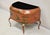 Decorative Italian Red Tole Metal Chinoiserie Gilt Decorated Floor Jardiniere Planter Pot. Circa 21st Century, Pre-owned....