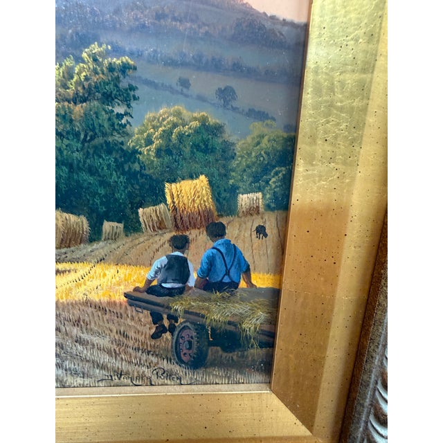 Daniel Van Der Putten "After the Harvest" Oil Painting, Signed For Sale - Image 10 of 12