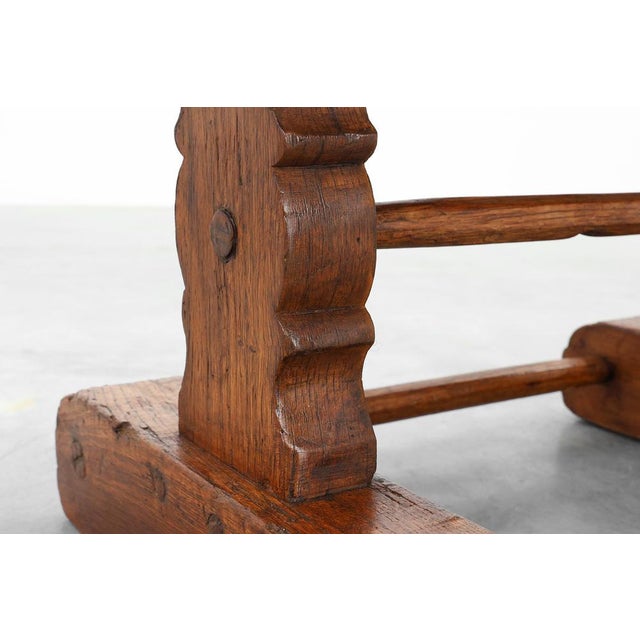 Antique 17th Century Oak Monastery Coffee Table, France For Sale - Image 10 of 13