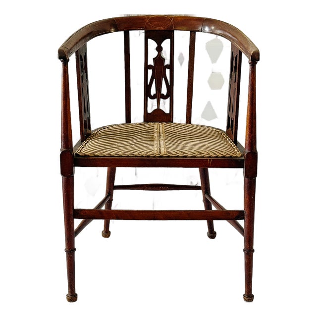 Antique Edwardian Armchair For Sale