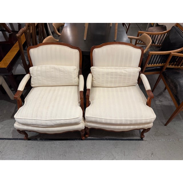 Sam Moore Bergère Lounge Chairs, Pair For Sale - Image 15 of 15