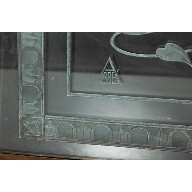 Pair of American Art Deco Revival Etched Frosted Glass Doors by Dennis Abbe For Sale - Image 18 of 18