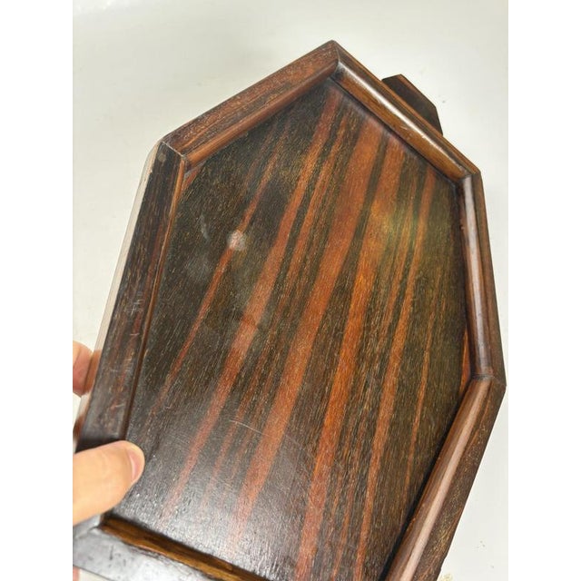 Art Deco Wooden Tray, France, 1940s For Sale - Image 10 of 11