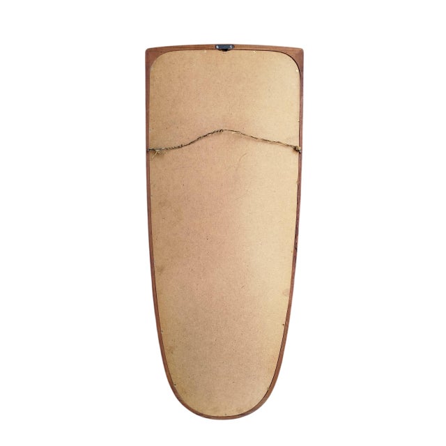Mid-Century Modern Mid-Century Modern Danish Teak Mirror, 1960s For Sale - Image 3 of 9