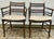 Great pair of vintage armchairs by Baker Furniture. Faux-bamboo frame with caned seats, trellis carved backsplash, hand...