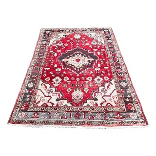 Vintage Hand-Knotted Middle Eastern Rug, 1970s For Sale