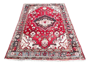Vintage Hand-Knotted Middle Eastern Rug, 1970s