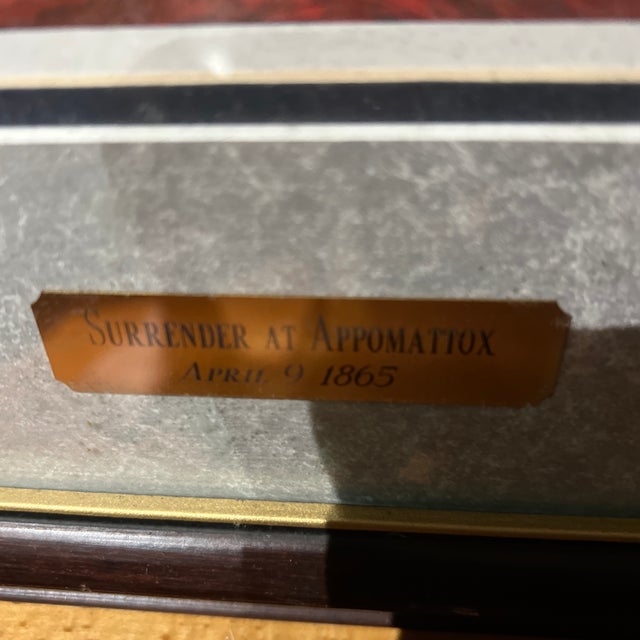 1986 Offset Print of Tom Lovell Titled Surrender at Appomattox Framed For Sale - Image 4 of 11