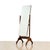 Mid-Century Modern 1920s English Walnut Floor Standing Cheval Mirror For Sale - Image 3 of 8