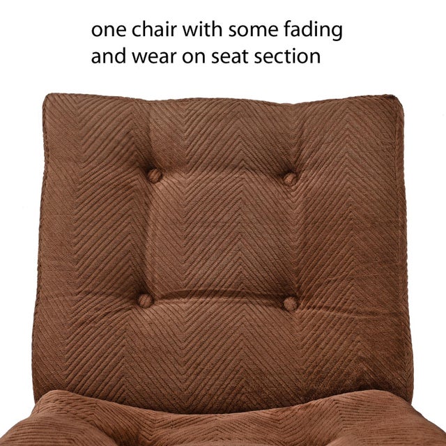 Vintage 1970s Design Institute of America Brown Velvet Chrome Parsons Chairs For Sale - Image 11 of 12