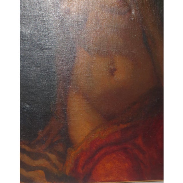 1940s Judith by Heinrich Landgrebe Oil on Canvas For Sale - Image 5 of 8