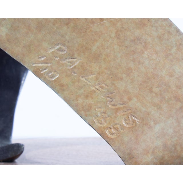 1988 “Mona Monaquita” Bronze Sculpture by Paul Alan Lewis For Sale In Indianapolis - Image 6 of 7