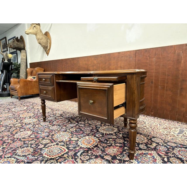 English Writing Desk with Back Panel For Sale - Image 15 of 18