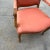 1970s 1970s Vintage Salmon Colored Cushions Wooden Chair For Sale - Image 5 of 9