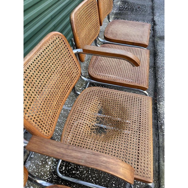 Klaus Nienkamper Knoll International Vintage Cantilever Chairs, Chrome Tube Cane For Sale In Jacksonville, FL - Image 6 of 12