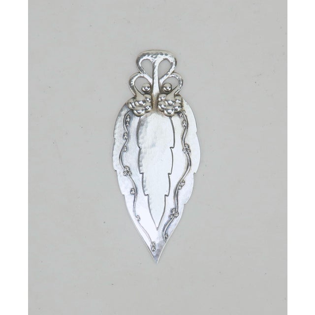 Post 1945 era Georg Jensen sterling silver bookmark with an Arts & Crafts vine and grape leaf pattern. Georg Jensen...