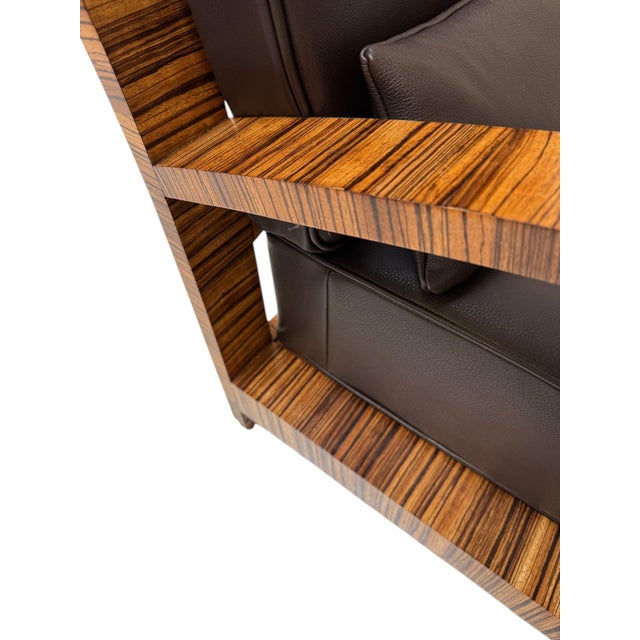 Vintage Art Deco Lounge Chairs with Leather Cushions, 1930s, Set of 2 For Sale - Image 14 of 15