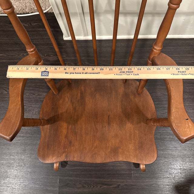 Vintage Windsor Style Children’s Rocking Chair For Sale - Image 9 of 12