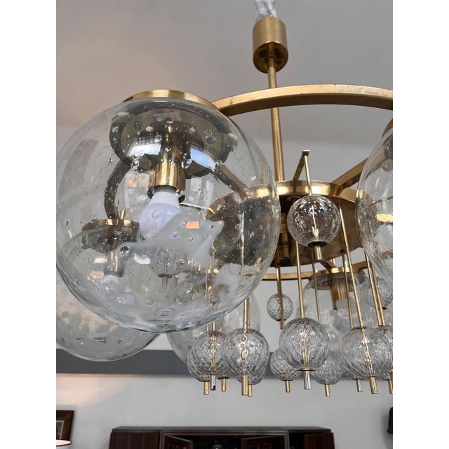 Vintage Chandelier by Kamenicky Šenov, Czechoslovakia, 1970s For Sale - Image 10 of 15