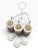 Vintage 1986 Hoan Ceramic Condiment Set With Caddy, Rainbow Stripe, Mustard Ketchup Relish For Sale In Portland, ME - Image 6 of 7