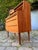 Brown Teak Secretary Desk with Mirror and Lock, Denmark For Sale - Image 8 of 11