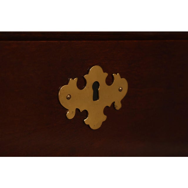 Thomasville 'Collectors Cherry' Triple Dresser with Tri-Fold Mirror For Sale - Image 12 of 18