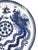 Late 20th Century Hand-Painted Bat Trang Blue & White Porcelain Pedestal Serving Dish With Dragon Motif For Sale In New York - Image 6 of 13