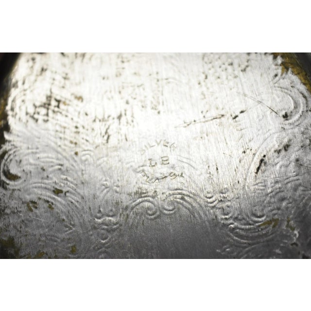 Vintage Victorian Style Silver Plated Ova Trinket Serving Dish (C) For Sale - Image 12 of 16