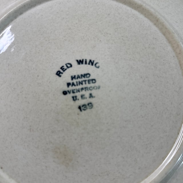 1950s Mid-Century Modern Red Wing Random Harvest Plates - Set of 11 For Sale - Image 9 of 12