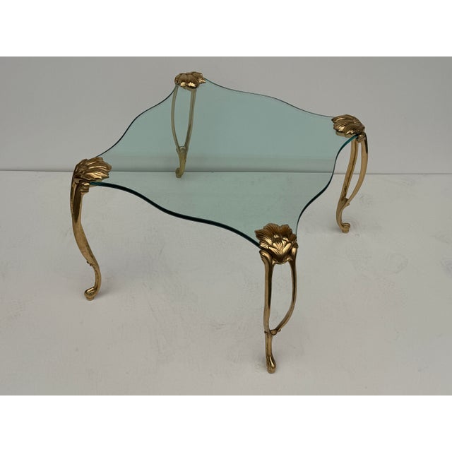 1970s Brass and Glass Coffee Table Manner of Maison Jansen For Sale - Image 12 of 12