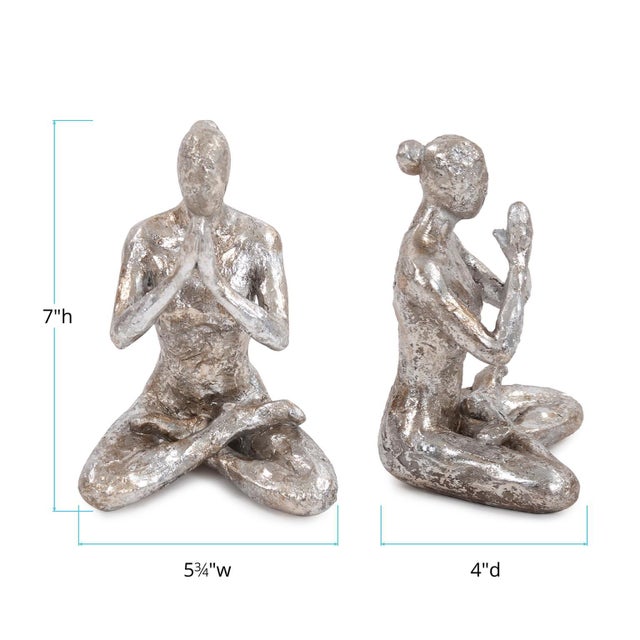 Plastic Lotus Yoga Pose Figure For Sale - Image 7 of 8