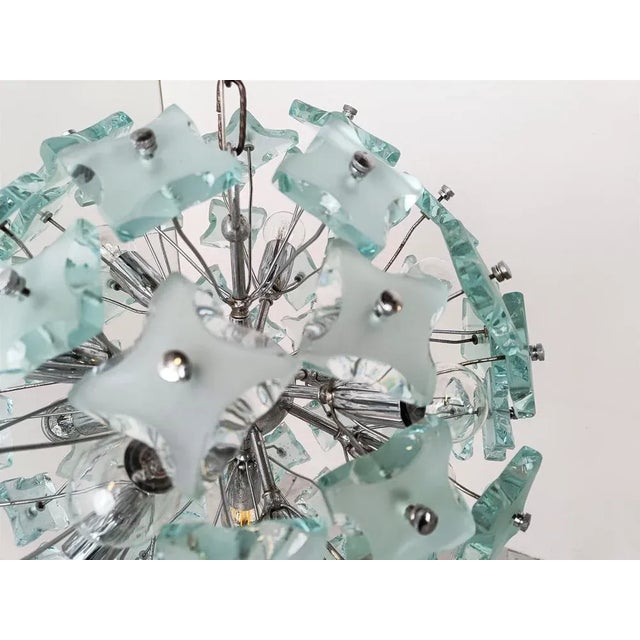 1970s Mid-Century Sputnik Chandelier in Glass, 1970s For Sale - Image 5 of 11