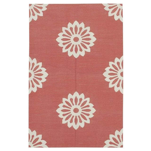 Textile Vintage Flatweave Dhurrie Rug For Sale - Image 7 of 7