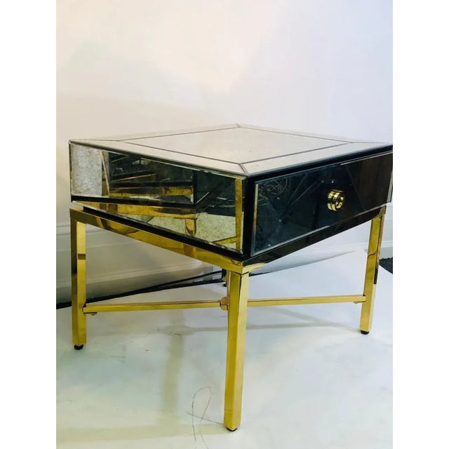 Custom Made Mirrored Night Stands a Pair Chairish