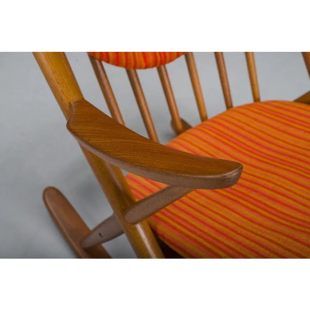 No. 182 Teak Rocking Chair by Frank Reenskaug for Bramin, 1960s For Sale - Image 10 of 13