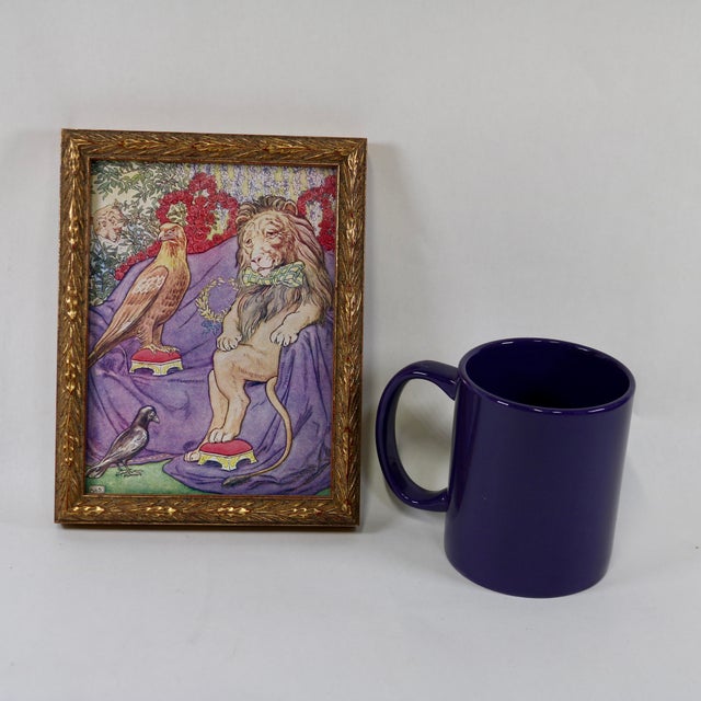 Purple 1950s Johnny Crow's Party Illustration by Leonard Leslie Brook-Framed For Sale - Image 8 of 9