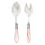 VIETRI Aladdin Brilliant Light Pink Salad Server Set For Sale