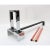 French Art Deco Fireplace Andirons in Polished Chrome and Glass. This stylish set of andirons capture the height of the...