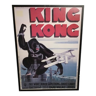 Vintage King Kong Framed Movie Poster For Sale