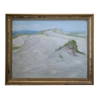Early 20th Century Impasto Impressionist Beach Scene, Framed For Sale