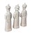 Qing Emperor White Porcelain Figures, 3 Generations For Sale - Image 10 of 12