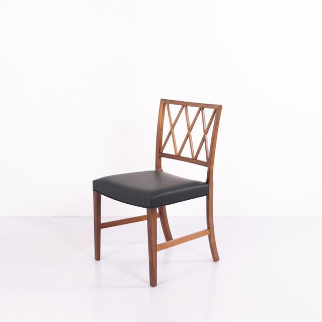 Ole Wanscher Dining Chairs in Rosewood attributed to Ole Wanscher for A.J. Iversen, 1940s, Set of 4 For Sale - Image 4 of 13