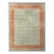 Rug & Kilim’s Oversized Border Rug in Mint and Rust, 12x15 For Sale