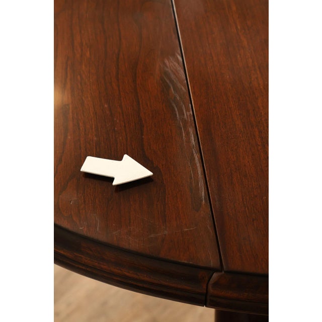 Ethan Allen Georgian Court Queen Anne Style Cherry Drop Leaf Side Table For Sale - Image 12 of 18