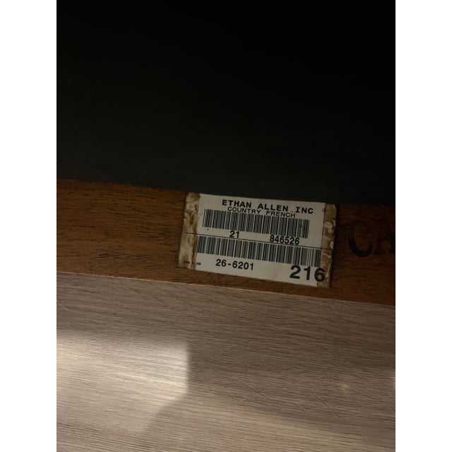 Ethan Allen Ethan Allen Chairs Vintage - Wheat Back 4 For Sale - Image 4 of 7