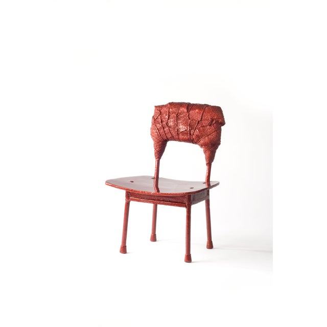 Contemporary Red No 03 Assembled Stool by Studio Wieki Somers For Sale - Image 3 of 3