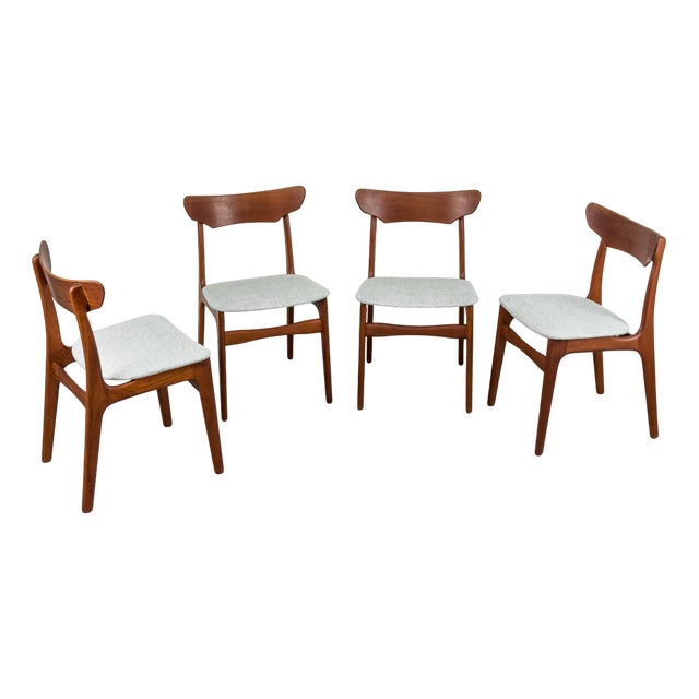 Danish Teak Dining Chairs from Schionning & Elgaard, 1960s, Set of 4 For Sale