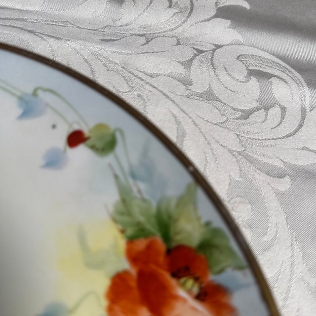 Antique Gotham, Austria “Poppy” Serving Plate. For Sale - Image 4 of 5