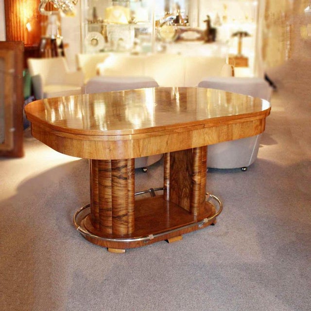 Vintage Art Deco Extendable Table, 1930s For Sale - Image 3 of 10