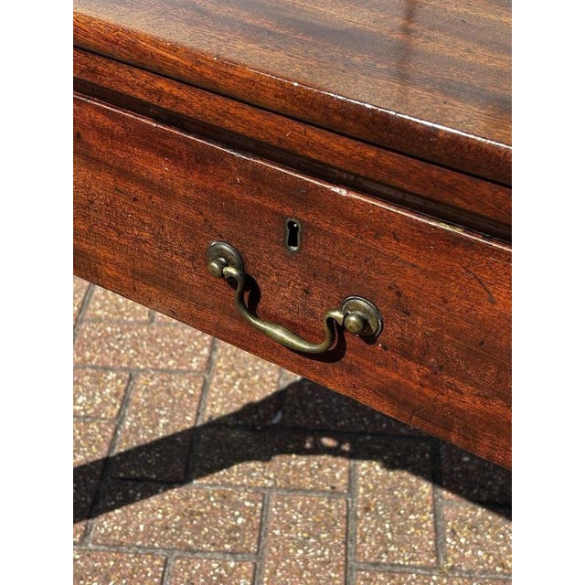 English Georgian Mahogany Architects Desk For Sale - Image 11 of 18